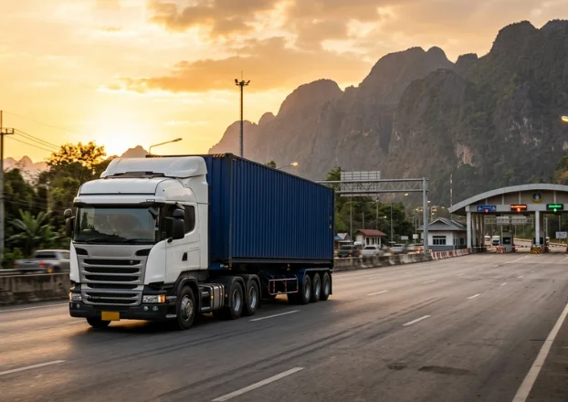 Dịch vụ vận tải xuyên biên giới bằng xe tải hạng nặng