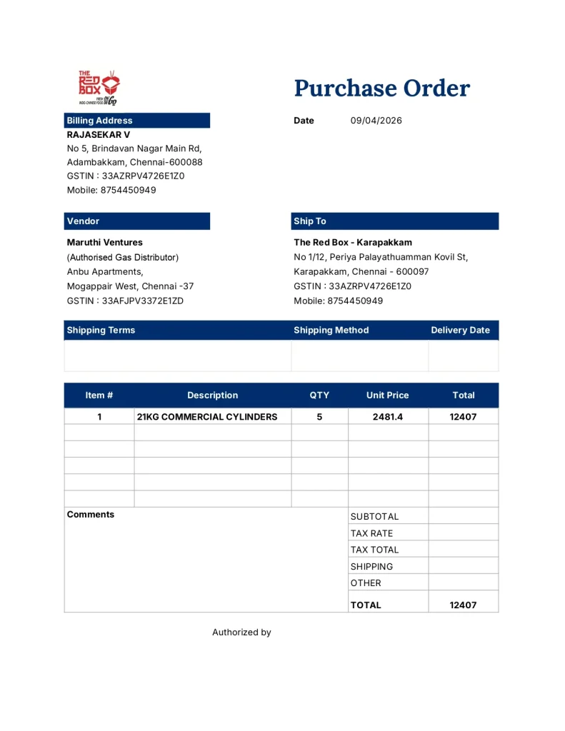 Standard PO (Purchase Order) Template, What is a PO?