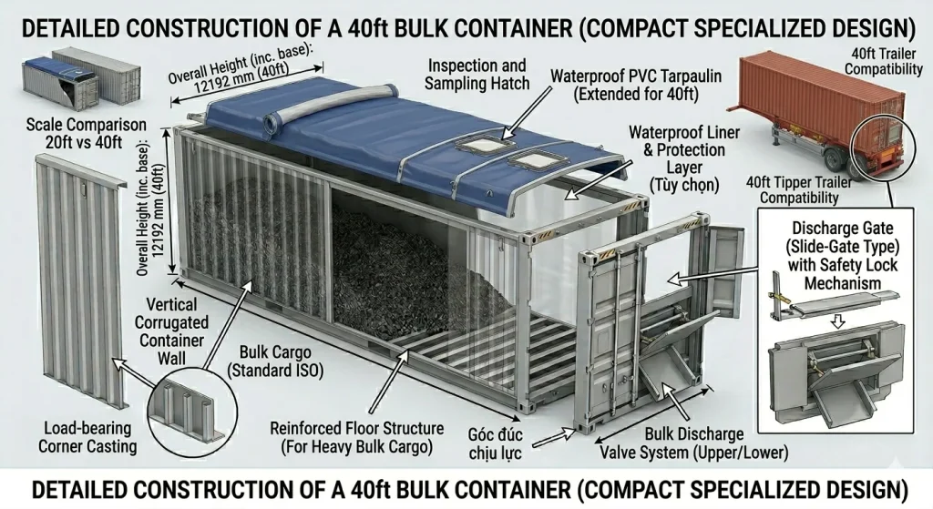 bulk container 40ft