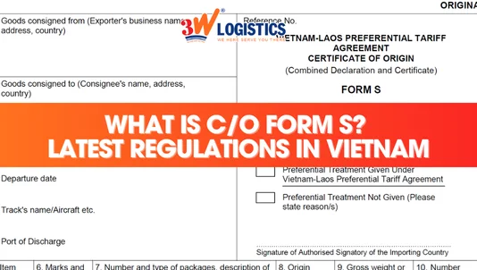 What Is C/O Form S? Latest Procedures in Vietnam for Export Businesses