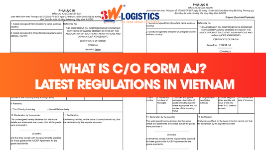What is C/O Form AJ? Latest Regulations and Declaration Guide