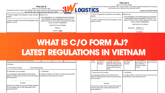 What is C/O Form AJ