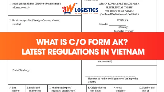 What is C/O Form AK? Latest Regulations and Declaration Guide