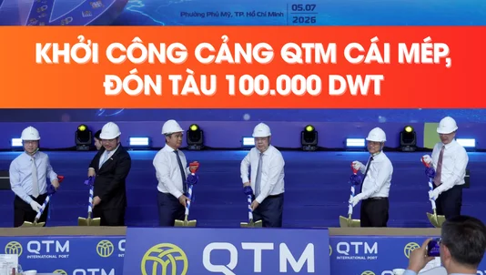 Khởi Công Cảng QTM Cái Mép, Đón Tàu 100.000 DWT