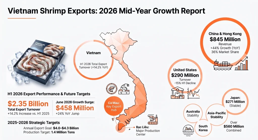 frozen shrimp export procedure