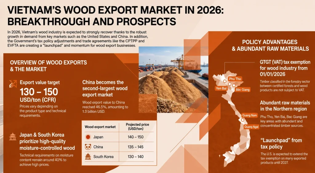 wood chips export procedures