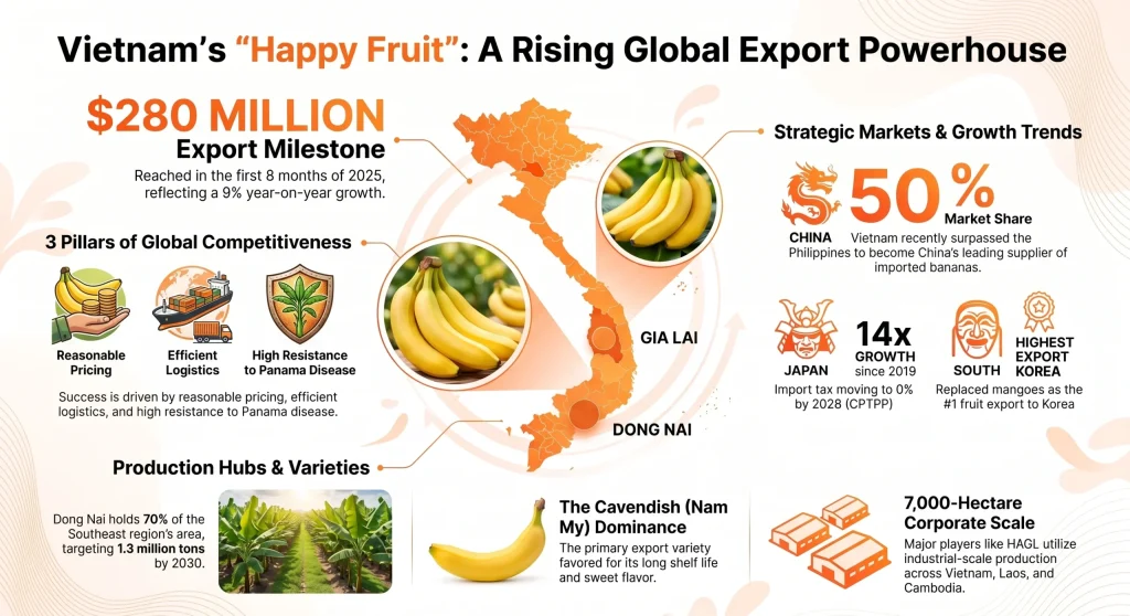 Vietnam's banana export procedure
