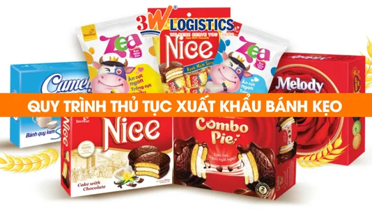 quy trình thủ tục xuất khẩu bánh kẹo